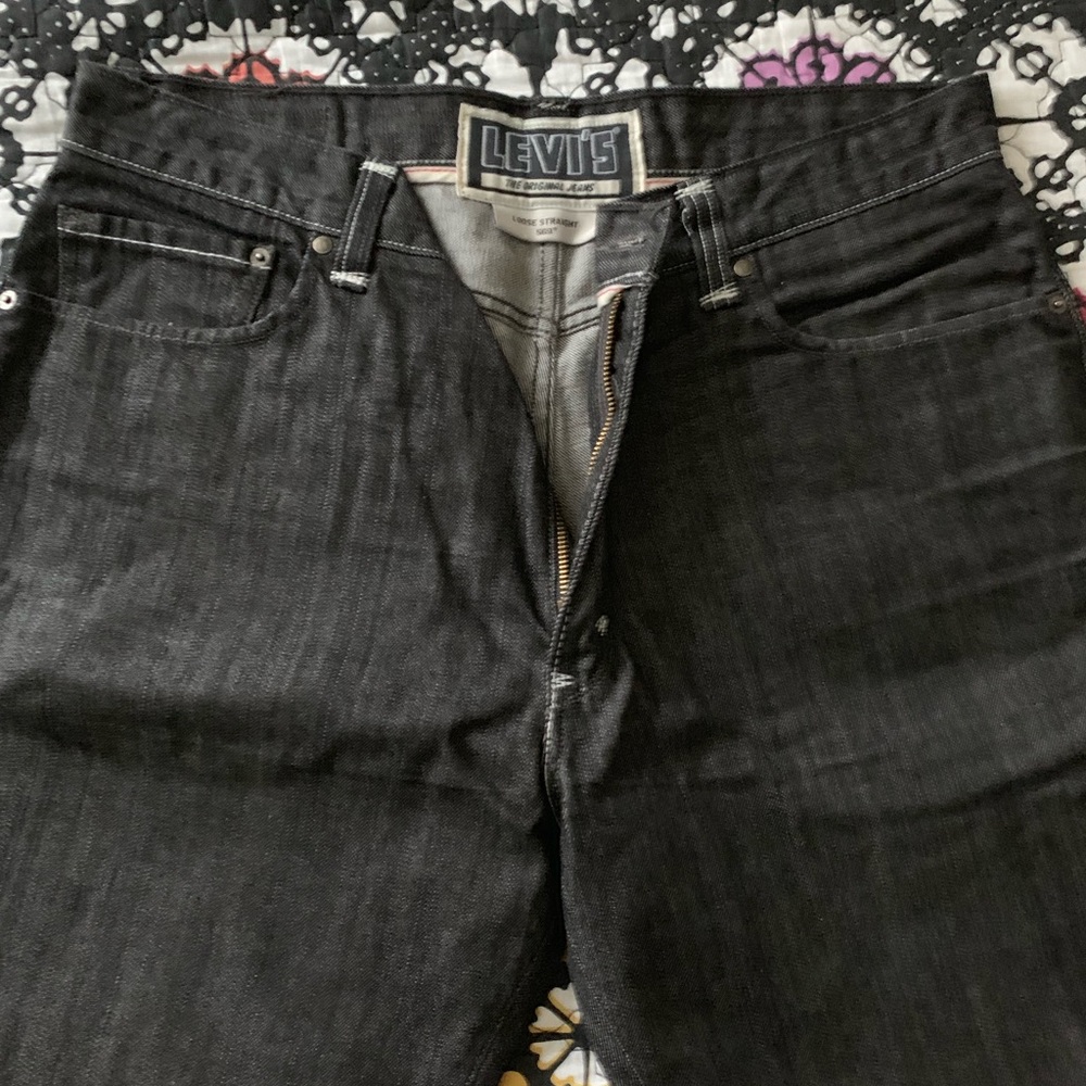 Levi’s Loose Straight Black Jeans - Picture 4 of 5